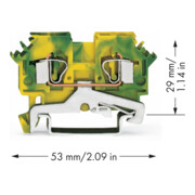 WAGO GmbH& Co. KG Schutzleiterklemme 0,08-4mmq gn/gelb 281-607-3