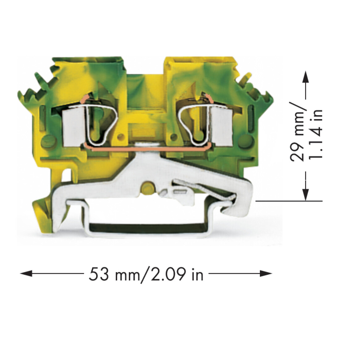 WAGO GmbH& Co. KG Schutzleiterklemme 0,08-4mmq gn/gelb 281-607