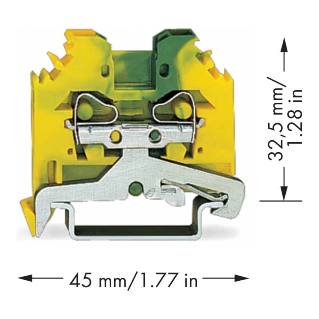 WAGO GmbH& Co. KG Schutzleiterklemme 0,08-4qmm gn/gelb 281-107