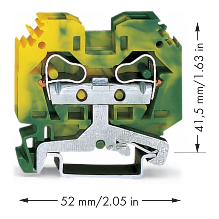 WAGO GmbH& Co. KG Schutzleiterklemme 0,2-10mmq gn/gelb 284-107