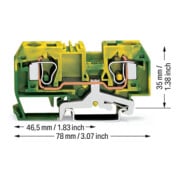 WAGO GmbH& Co. KG Schutzleiterklemme 0,2-10mmq gn/gelb 284-907-4