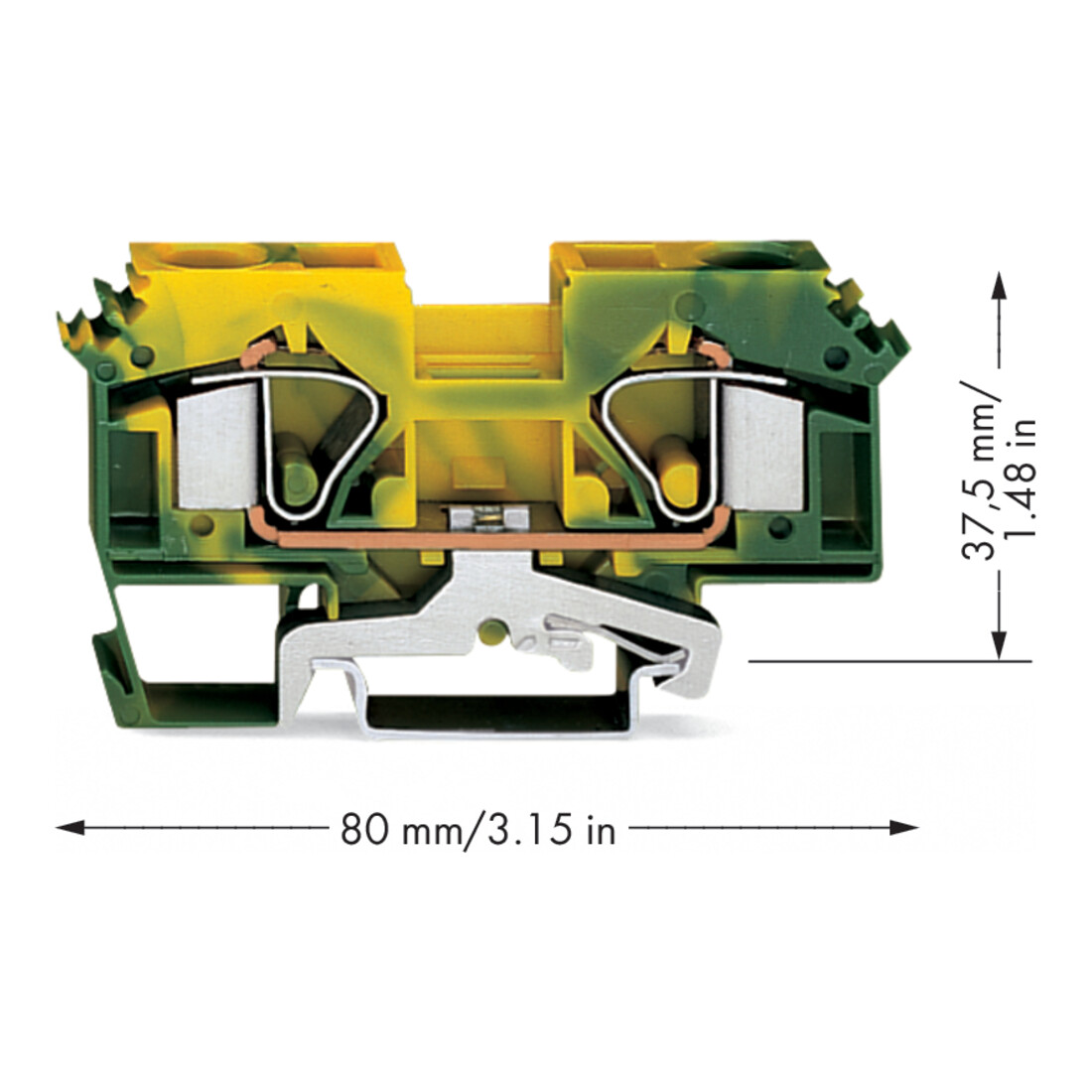 WAGO GmbH& Co. KG Schutzleiterklemme 0,2-16mmq gn/gelb 283-607