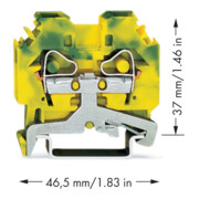 WAGO GmbH& Co. KG Schutzleiterklemme 0,2-6mmq gn/gelb 282-107-3
