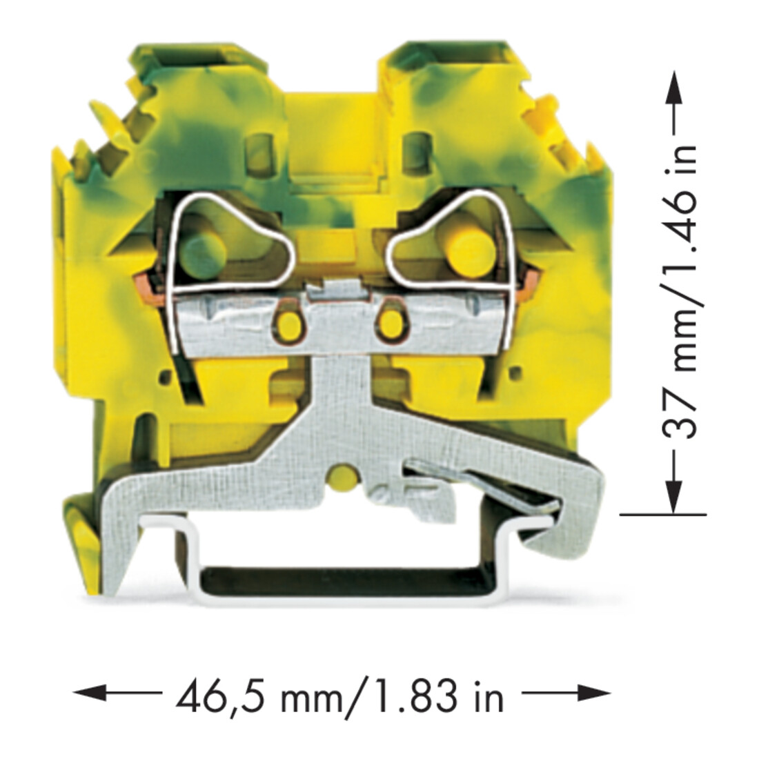 WAGO GmbH& Co. KG Schutzleiterklemme 0,2-6mmq gn/gelb 282-107
