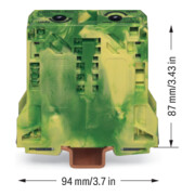 WAGO GmbH& Co. KG Schutzleiterklemme 10-50qmm grün-gelb 285-157-3