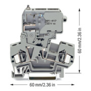 WAGO GmbH& Co. KG Sicherungsklemme 0,08-4mmq grau 281-611/281-417-5