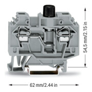 WAGO GmbH& Co. KG Sicherungsklemme 0,2-6qmm grau 282-122-4