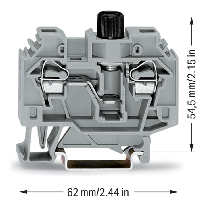 WAGO GmbH& Co. KG Sicherungsklemme 0,2-6qmm grau 282-122