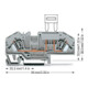 WAGO GmbH& Co. KG Sicherungsklemme 0,2-6qmm, grau 282-696