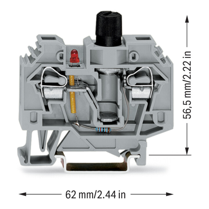 WAGO GmbH& Co. KG Sicherungsklemme 6qmm, grau 282-128/281-413