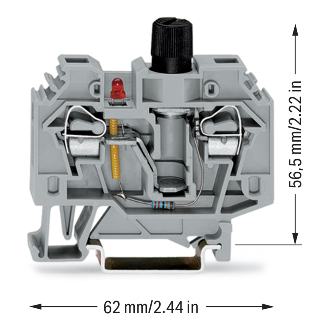 WAGO GmbH& Co. KG Sicherungsklemme 6qmm, grau 282-128/281-413