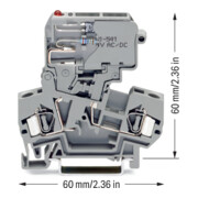 WAGO GmbH& Co. KG Sicherungsklemme gr 0,08-4qmm 281-611/281-541-5
