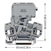 WAGO GmbH& Co. KG Sicherungsklemme gr 0,08-4qmm 281-611-5