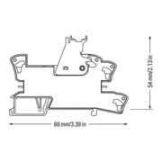WAGO GmbH& Co. KG Socle à relais 2W, 230V AC/2x 8A 788-516-4