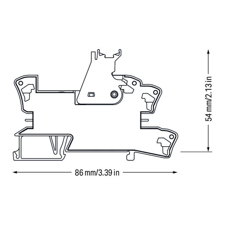WAGO GmbH& Co. KG Socle à relais avec relais 2W, 12V CC/2x8A 788-311