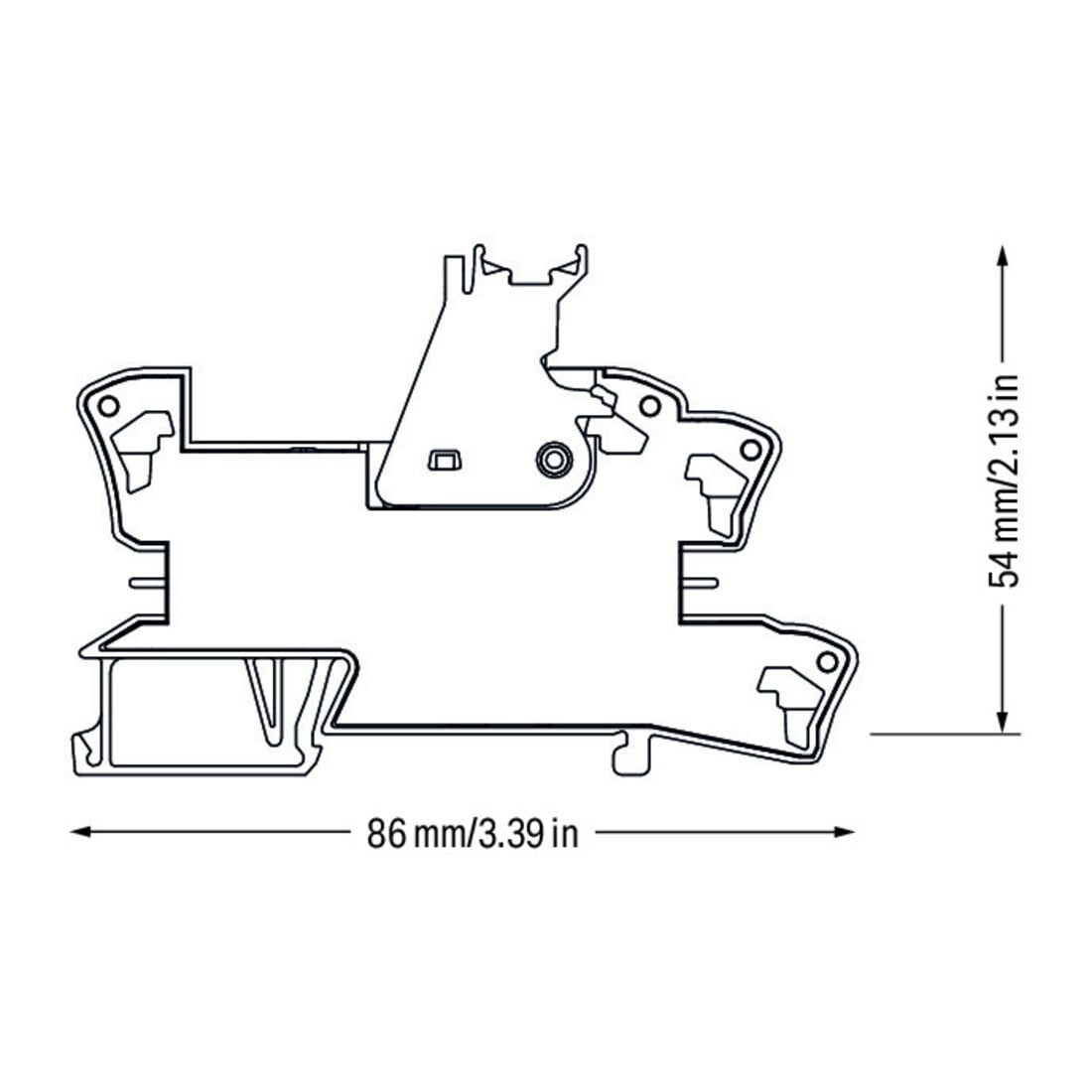 WAGO GmbH& Co. KG Socle à relais avec relais 2W, 24 V CC 2x8A 788-312