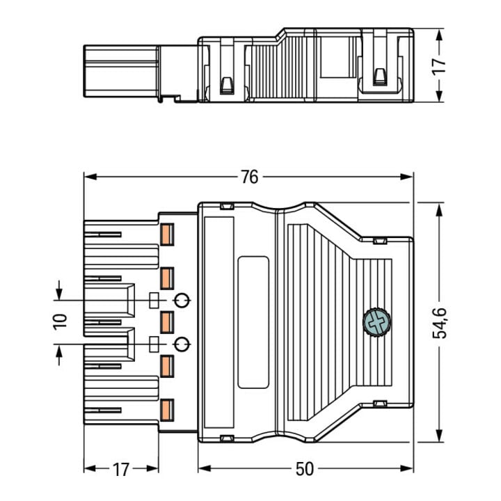 WAGO GmbH& Co. KG Stecker 0,5-4mmq schwarz 770-315
