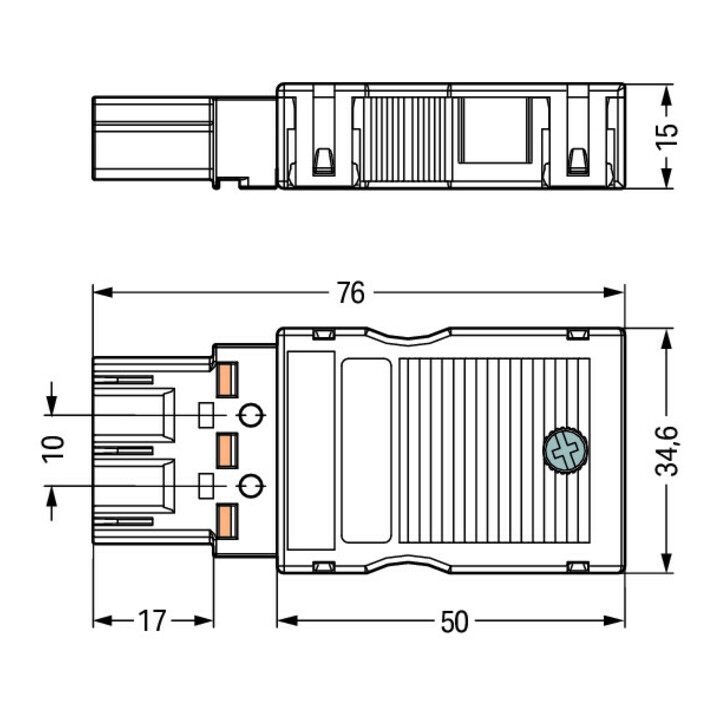 WAGO GmbH& Co. KG Stecker 2x0,5-4mmq schwarz 770-113