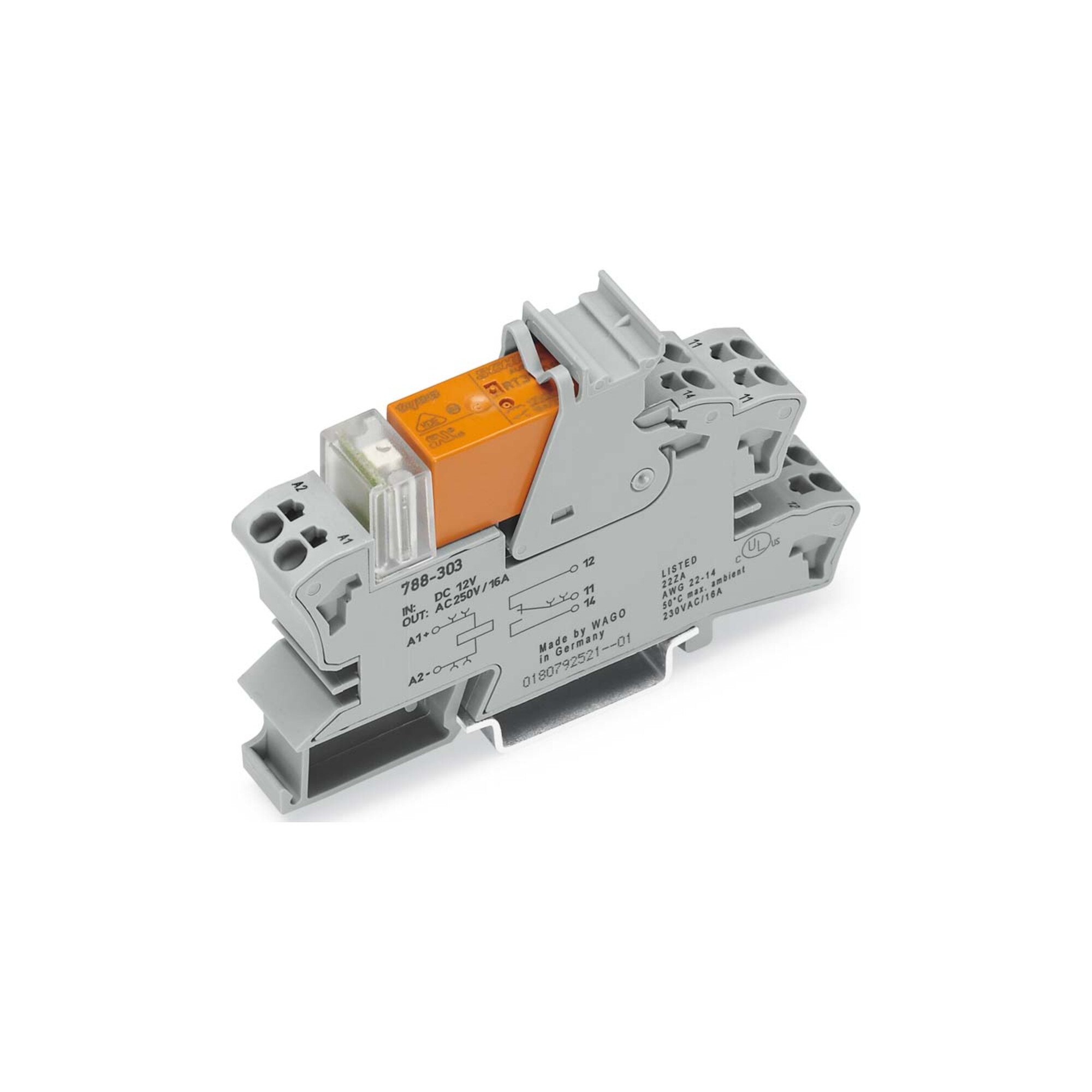 WAGO GmbH& Co. KG Stecksockel m.Relais 2W,24VDC 2x8A 788-312