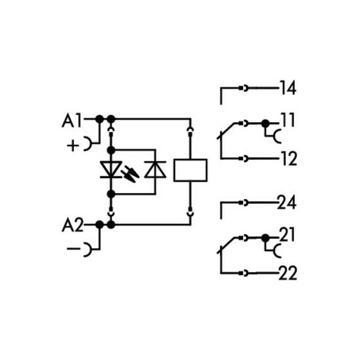 WAGO GmbH& Co. KG Stecksockel m.Relais 2W,24VDC 2x8A 788-312