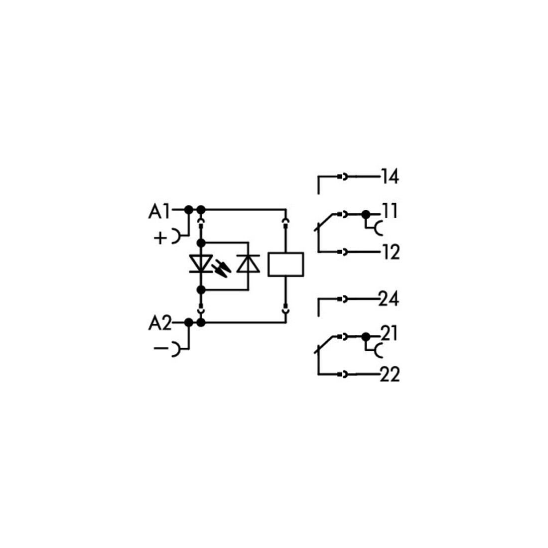 WAGO GmbH& Co. KG Stecksockel m.Relais 2W,24VDC 2x8A 788-312