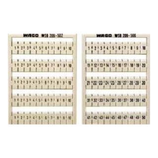 WAGO GmbH& Co. KG Système de désignation WSB non imprimé, blanc 209-501