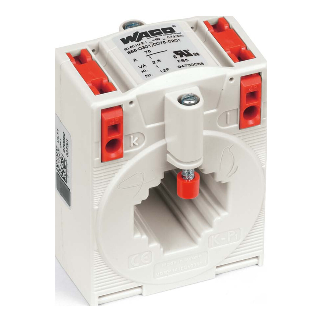 WAGO GmbH& Co. KG Transformateur de courant à enficher 150A/5A 855-305/150-501