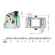WAGO GmbH& Co. KG Transformateur de courant enfichable 855-305/250-501