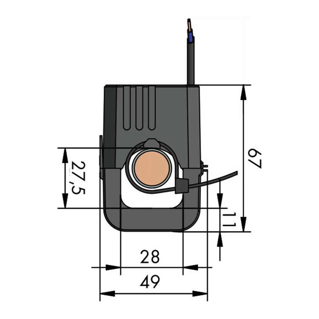 WAGO GmbH& Co. KG Transformateur de courant pour câblage 400A/1A 0,2 855-4101/400-001