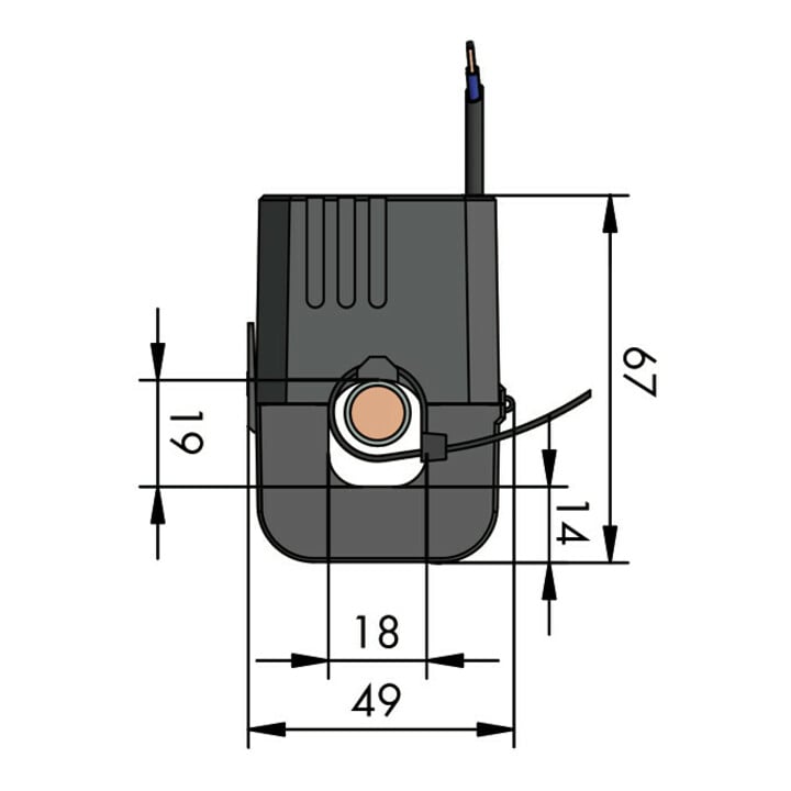 WAGO GmbH& Co. KG Transformateur de courant pour câbles 150A/1A 0,2 855-4001/150-001