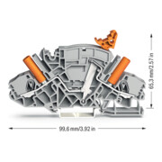 WAGO GmbH& Co. KG Trenn-/Messklemme grau 2007-8821-4