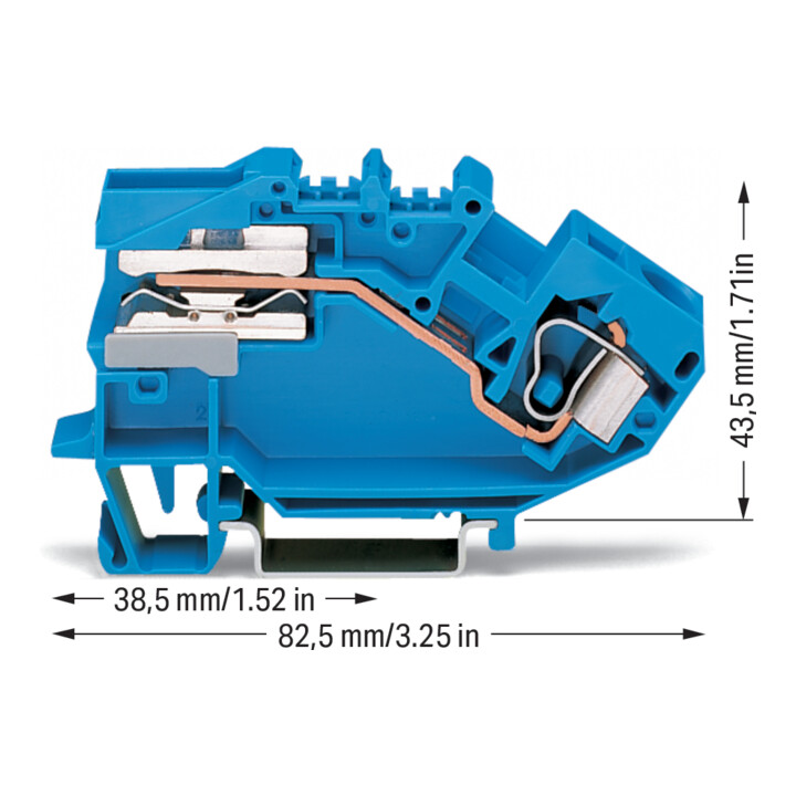 WAGO GmbH& Co. KG Trennklemme 0,2-10mmq blau 784-613