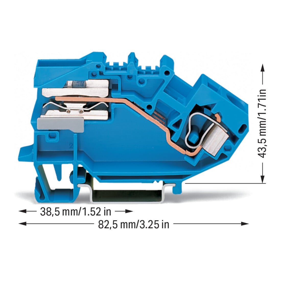 WAGO GmbH& Co. KG Trennklemme 0,2-10mmq blau 784-613