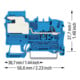 WAGO GmbH& Co. KG Trennklemme 1-Leiter-N, TS 35 2002-7114