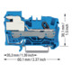 WAGO GmbH& Co. KG Trennklemme 1-Leiter-N, TS 35 2006-7114