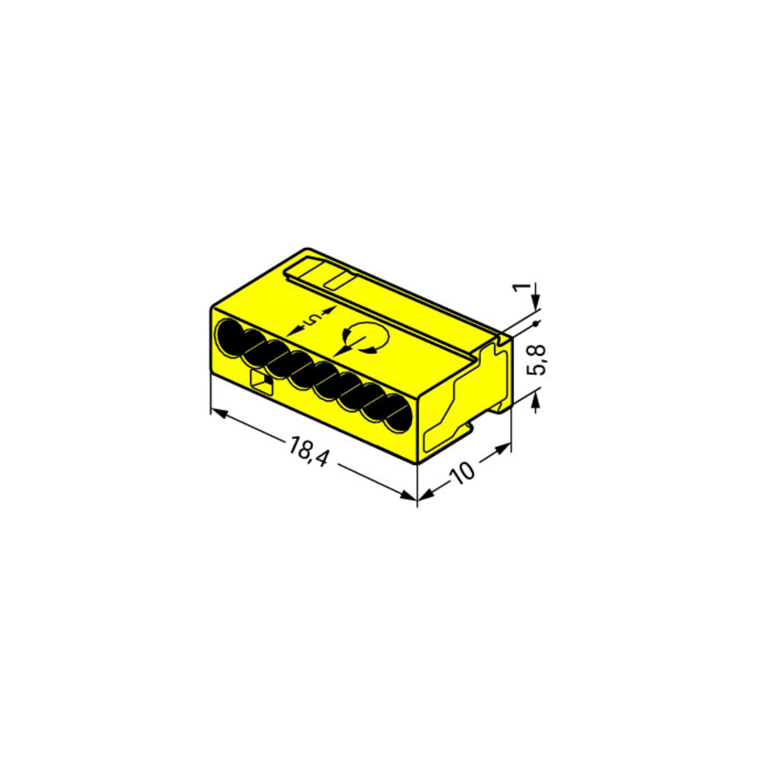 WAGO GmbH& Co. KG Verb.dosenklemme ge 8x0,6-0,8mm 243-508