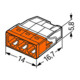 WAGO GmbH& Co. KG Verbindungsdosenklemme 3x 0.5-2.5 orange 2273-203