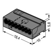 WAGO GmbH& Co. KG Verbindungsdosenklemme dgr 8x0,6-0,8mm 243-208-3