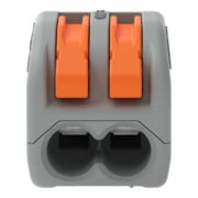 WAGO GmbH& Co. KG Verbindungsklemme 2x0,08-4qmm grau 222-412-5