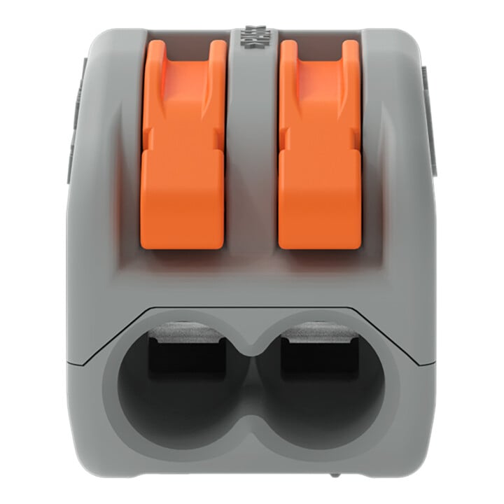 WAGO GmbH& Co. KG Verbindungsklemme 2x0,08-4qmm grau 222-412