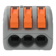 WAGO GmbH& Co. KG Verbindungsklemme 3x0,08-4qmm gr 222-413-5