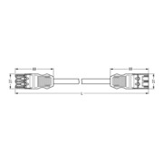 WAGO GmbH& Co. KG Verbindungsleitung 3x1,5mmq schwarz 771-9993/006-301-3