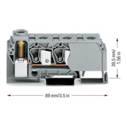 WAGO GmbH& Co. KG Verteilerklemme 0,2-10mmq grau 284-621-3