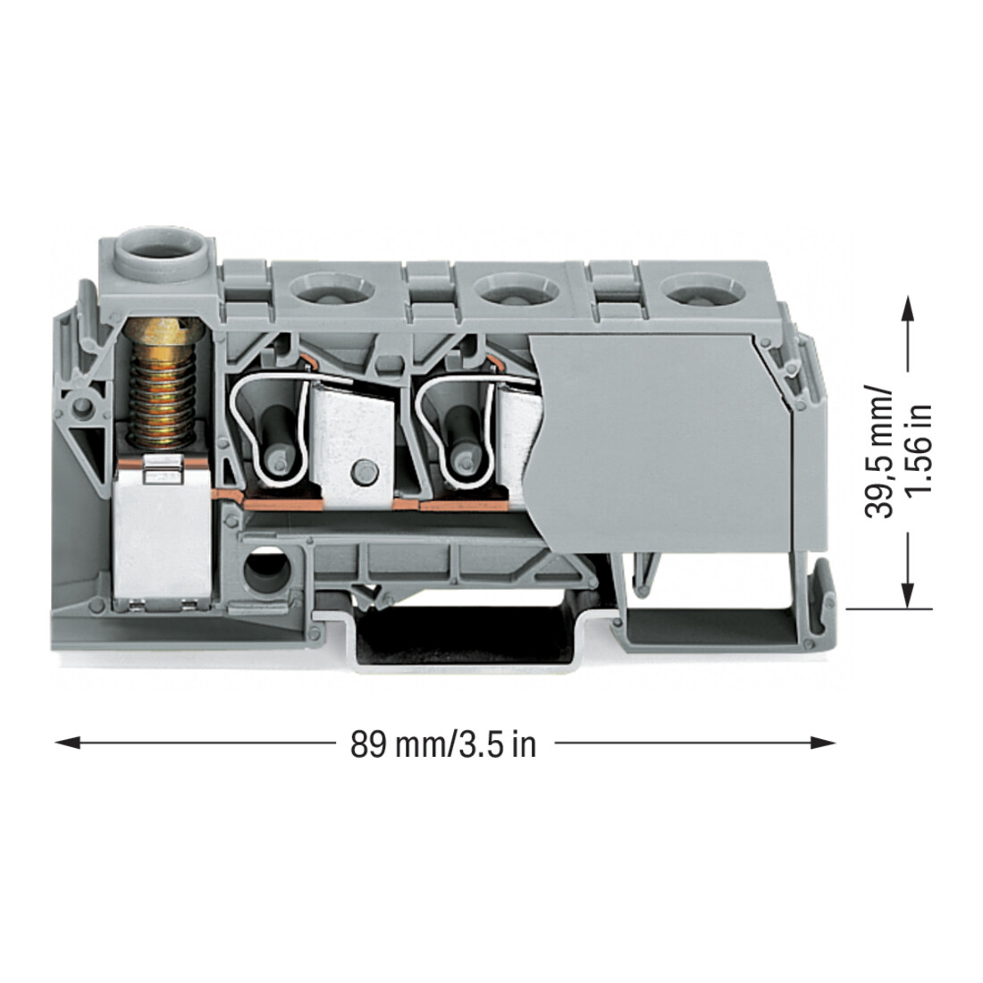 WAGO GmbH& Co. KG Verteilerklemme 0,2-10mmq grau 284-621