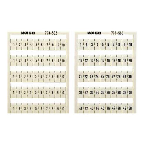 WAGO GmbH& Co. KG WMB-Bezeichnungssystem W: 1-10 (10 x) 793-502