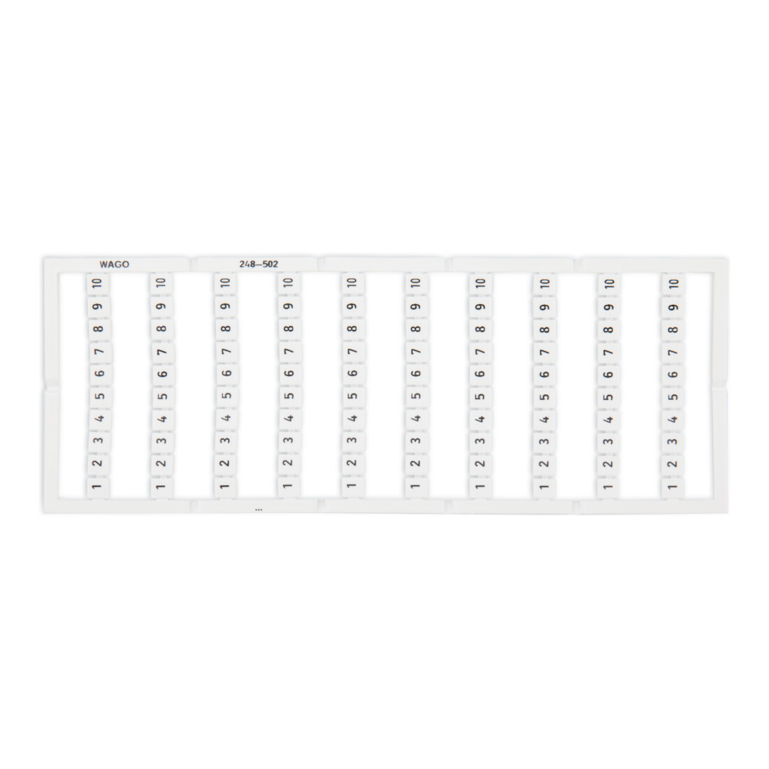 WAGO GmbH& Co. KG WSB-Bezeichnungssystem W: 1-10 (10x) 248-502