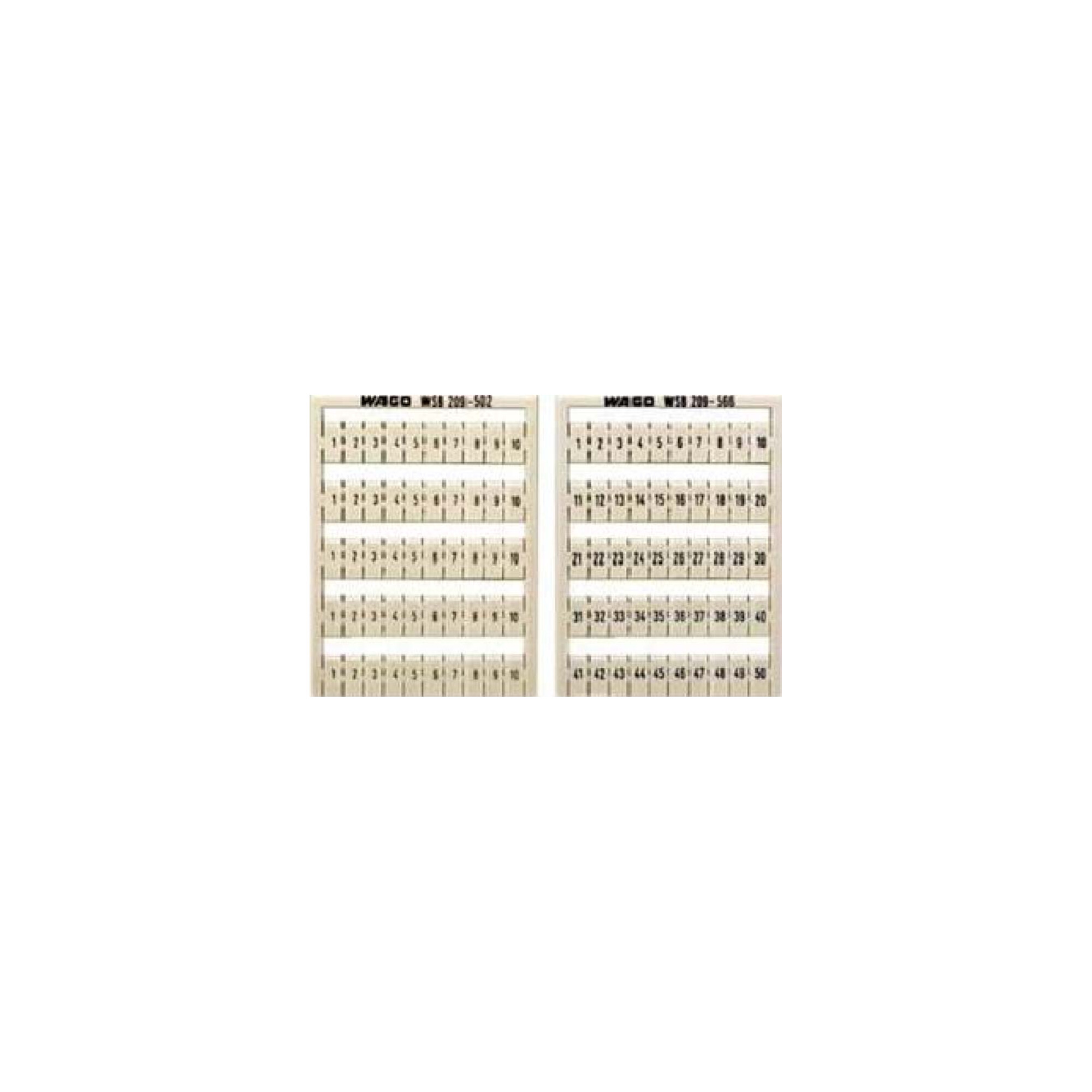 WAGO GmbH& Co. KG WSB-Bezeichnungssystem W: 41-50 (10x) 209-506