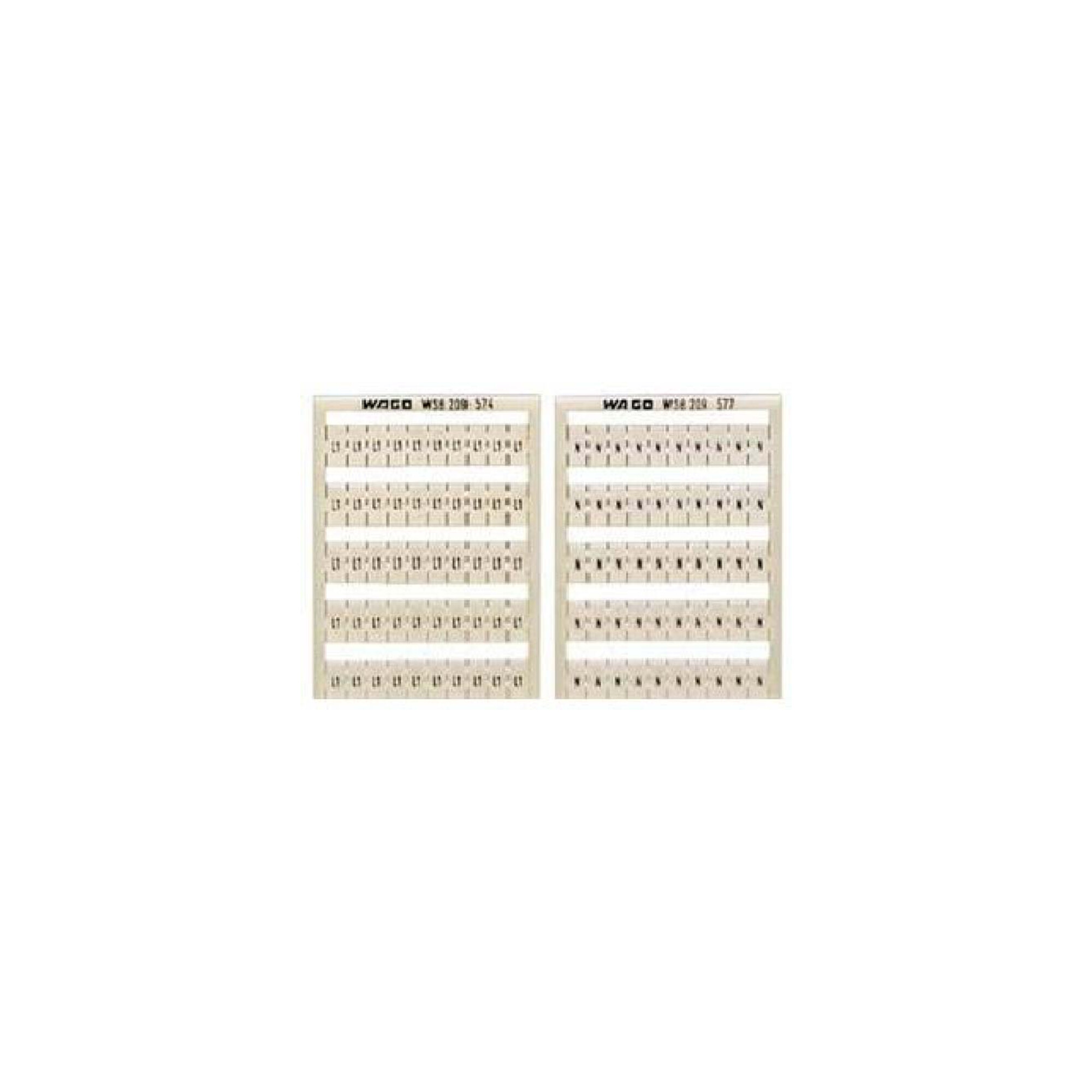 WAGO GmbH& Co. KG WSB-Bezeichnungssystem W: PE (100x) 209-578