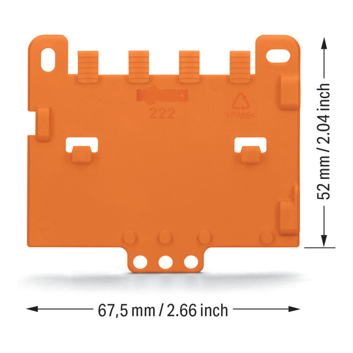 WAGO GmbH& Co. KG Zugentlastungsplatte 222-505