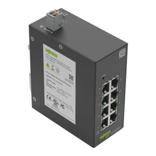 WAGO Industrial-ECO-Switch 852-112/000-001 8 Ports 100Base-TX schwarz